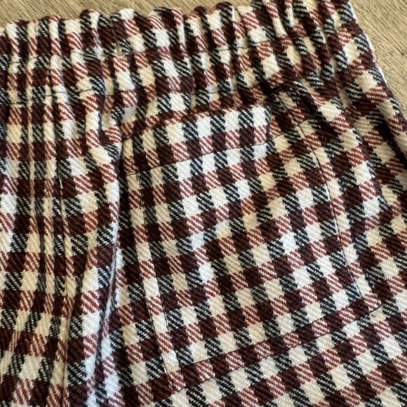 Caramel Kids Checkered Wool Shorts 10Y With Elastic Waist & Button Closure - Picture 8 of 9